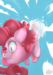 Size: 900x1271 | Tagged: safe, artist:failprofile, pinkie pie, g4, falling, female, solo