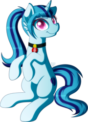 Size: 1006x1398 | Tagged: safe, artist:arastane-siryphia, sonata dusk, pony, unicorn, equestria girls, g4, amulet, disguise, disguised siren, equestria girls ponified, female, gem, necklace, point commission, ponified, signature, simple background, siren gem, solo, transparent background, unicorn sonata dusk