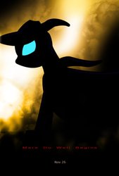 Size: 324x479 | Tagged: safe, artist:aaronmk, mare do well, g4, batman begins, movie poster, solo, story included