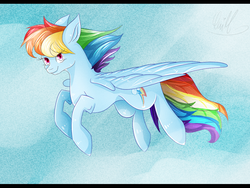 Size: 1200x900 | Tagged: safe, artist:umimizunone, rainbow dash, g4, backwards cutie mark, female, solo