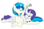 Size: 1280x853 | Tagged: safe, artist:rice, dj pon-3, rarity, vinyl scratch, g4, female, lesbian, ship:rariscratch, shipping