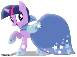 Size: 4054x3000 | Tagged: safe, artist:brony-works, twilight sparkle, pony, unicorn, g4, suited for success, clothes, dress, female, gala dress, high res, mare, shading, simple background, solo, transparent background, vector