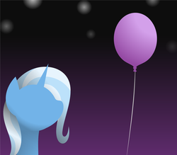 Size: 1636x1435 | Tagged: safe, artist:zacatron94, trixie, pony, unicorn, g4, balloon, female, mare, minimalist, solo