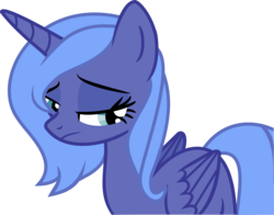 Size: 2951x2318 | Tagged: safe, artist:ssilverbeeze, princess luna, g4, female, high res, looking at you, s1 luna, solo, unamused