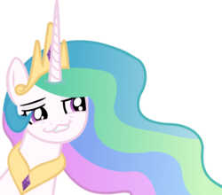 Size: 2712x2387 | Tagged: safe, artist:ssilverbeeze, princess celestia, g4, faic, female, high res, smugdash, solo