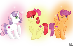 Size: 1600x1024 | Tagged: safe, artist:celeslun03, apple bloom, scootaloo, sweetie belle, crusaders of the lost mark, g4, cutie mark, cutie mark crusaders, the cmc's cutie marks