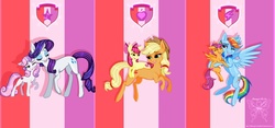 Size: 1024x478 | Tagged: safe, artist:shimmycocopuffssx1, apple bloom, applejack, rainbow dash, rarity, scootaloo, sweetie belle, crusaders of the lost mark, g4, cutie mark, cutie mark crusaders, the cmc's cutie marks