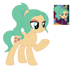 Size: 445x403 | Tagged: safe, artist:berrypunchrules, garden grove, equestria girls, g4, my little pony equestria girls: friendship games, background human, equestria girls ponified, picture-in-picture, ponified, ponytail, simple background, transparent background