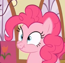 Size: 462x445 | Tagged: safe, screencap, pinkie pie, g4, the one where pinkie pie knows, scrunchy face