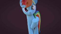 Size: 384x216 | Tagged: safe, artist:pacificpenguin, rainbow dash, g4, 3d, anatomically incorrect, animated, blender, female, solo