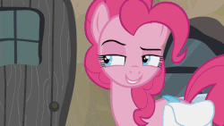 Size: 640x360 | Tagged: safe, screencap, applejack, pinkie pie, g4, hearthbreakers, animated, cartoon physics, female, floppy ears, hooves, multiple limbs, pinkie being pinkie, pinkie physics