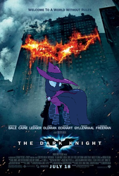 Size: 300x444 | Tagged: safe, mare do well, g4, fanfic art, movie poster, story included, the dark knight