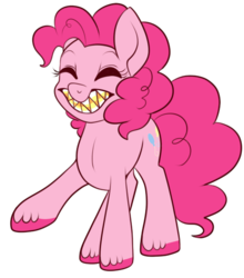 Size: 500x568 | Tagged: safe, artist:lulubell, pinkie pie, g4, candy, candy corn, female, simple background, solo, transparent background