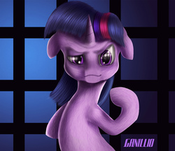 Size: 1200x1039 | Tagged: safe, artist:ganillio, twilight sparkle, g4, female, pinky and the brain, solo