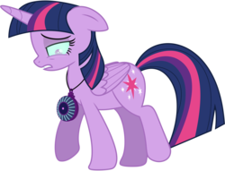 Size: 8000x6100 | Tagged: safe, artist:caliazian, twilight sparkle, alicorn, pony, equestria girls, g4, my little pony equestria girls: friendship games, absurd resolution, adobe illustrator, corrupted, corrupted twilight sparkle, female, looking down, magic capture device, mare, possessed, raised hoof, role reversal, simple background, solo, transparent background, twilight sparkle (alicorn), vector, walking