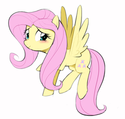 Size: 970x922 | Tagged: dead source, safe, artist:30clock, fluttershy, pegasus, pony, equestria girls, g4, alternate hairstyle, blushing, cute, female, flying, mare, shyabetes, simple background, solo, spread wings, white background, wings
