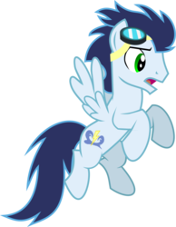 Size: 521x671 | Tagged: safe, artist:lonelywoodenmice81, soarin', pegasus, pony, g4, rarity investigates, backwards cutie mark, cutie mark, male, simple background, solo, stallion, transparent background, vector, wings