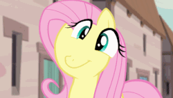 Size: 568x320 | Tagged: safe, artist:ah96, edit, edited screencap, screencap, fluttershy, g4, the cutie map, :t, animated, eye dance, eyes, female, flutterbob, loop, not dtkraus, not salmon, smiling, solo, wat