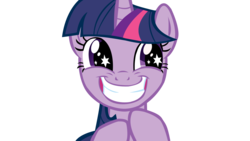 Size: 1600x900 | Tagged: safe, artist:totalcrazyness101, twilight sparkle, pony, g4, lesson zero, female, simple background, solo, starry eyes, transparent background, vector