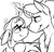 Size: 676x649 | Tagged: safe, artist:ralek, idw, king sombra, radiant hope, crystal pony, pony, fiendship is magic #1, g4, my little pony: fiendship is magic, spoiler:comic, black and white, boop, female, grayscale, heart, magic, male, noseboop, ship:hopebra, shipping, sketch, straight