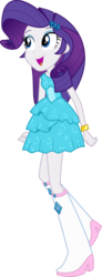 Size: 3000x8153 | Tagged: safe, artist:aqua-pony, rarity, equestria girls, g4, .svg available, absurd resolution, boots, bracelet, clothes, dress, fall formal outfits, female, high heel boots, inkscape, jewelry, open mouth, raised leg, simple background, solo, transparent background, vector, walking