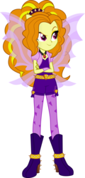 Size: 3130x6498 | Tagged: safe, artist:mit-boy, adagio dazzle, equestria girls, g4, my little pony equestria girls: rainbow rocks, absurd resolution, amulet, boots, clothes, crossed arms, female, fin wings, fingerless gloves, gloves, necklace, pony ears, raised eyebrow, request, shoes, simple background, solo, spikes, transparent background, vector
