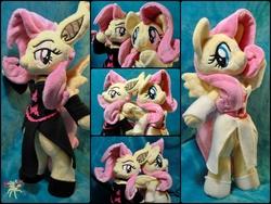 Size: 1027x772 | Tagged: safe, artist:ketika, fluttershy, bat pony, anthro, g4, anthro plushie, clothes, flutterbat, irl, photo, plushie