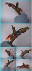 Size: 3550x7910 | Tagged: safe, artist:xofox, rainbow dash, g4, craft, irl, photo, solo, woodwork