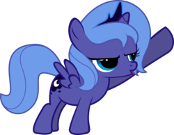 Size: 1500x1161 | Tagged: artist needed, source needed, safe, princess luna, g4, cute, female, filly, lunabetes, simple background, solo, transparent background, vector, woona