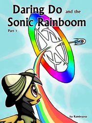 Size: 600x800 | Tagged: safe, artist:rambopvp, daring do, rainbow dash, daring do and the sonic rainboom, g4, sonic rainboom