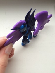 Size: 900x1200 | Tagged: safe, nightmare moon, human, g4, hand, irl, magazine figure, photo, toy