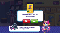 Size: 1136x640 | Tagged: safe, screencap, sunny flare, equestria girls, equestria girls (app), g4, my little pony equestria girls: friendship games, clothes, shirt