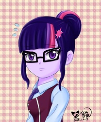 Size: 1000x1200 | Tagged: artist needed, safe, sci-twi, twilight sparkle, equestria girls, g4, my little pony equestria girls: friendship games, chinese, female, solo