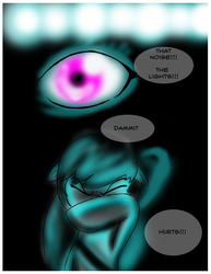 Size: 1200x1553 | Tagged: safe, artist:gunslingerpen, octavia melody, earth pony, pony, comic:allegrezza, fanfic:allegrezza, g4, eye, fanfic art, nightclub