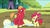 Size: 1920x1080 | Tagged: safe, screencap, apple bloom, big macintosh, earth pony, pony, brotherhooves social, g4, my little pony: friendship is magic, caught, clothes, crossdressing, floppy ears, male, orchard blossom, stallion