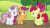 Size: 500x281 | Tagged: safe, screencap, apple bloom, scootaloo, sweetie belle, earth pony, pegasus, pony, unicorn, brotherhooves social, g4, animated, behaving like a dog, cute, cutie mark crusaders, discovery family, discovery family logo, female, filly, gif, glomp, lying down, on back, out of context, pounce, shipping fuel, tigger, tree, winnie the pooh