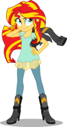 Size: 479x900 | Tagged: safe, artist:seahawk270, sunset shimmer, equestria girls, g4, my little pony equestria girls: friendship games, breasts, clothes, female, hand on hip, leather jacket, pose, simple background, solo, transparent background, vector