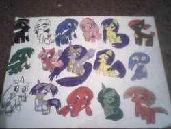 Size: 640x480 | Tagged: safe, artist:princessshannon07, amy rose, blaze the cat, isabella mongoose, knuckles the echidna, male, manic the hedgehog, master emerald, mina mongoose, ponified, queen aleena hedgehog, rouge the bat, sally acorn, shade the echidna, shadow the hedgehog, silver the hedgehog, sir charles hedgehog, sonia the hedgehog, sonic the hedgehog, sonic the hedgehog (series), traditional art