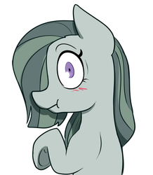 Size: 933x1069 | Tagged: safe, artist:estrill, marble pie, g4, female, looking at you, solo, underhoof