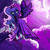 Size: 1280x1280 | Tagged: safe, artist:itsnotdaijoubu, princess luna, g4, clothes, dress, female, flying, solo