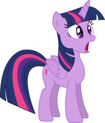 Size: 1824x2120 | Tagged: safe, artist:sketchmcreations, twilight sparkle, alicorn, pony, g4, the one where pinkie pie knows, female, mare, open mouth, shocked, simple background, solo, speechless, transparent background, twilight sparkle (alicorn), vector
