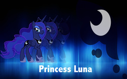 Size: 1680x1050 | Tagged: safe, artist:sumw1, princess luna, alicorn, pony, g4, cutie mark, raised hoof, triality, vector, wallpaper