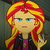 Size: 500x500 | Tagged: safe, artist:m48patton, edit, edited screencap, screencap, sunset shimmer, equestria girls, g4, bloodshot eyes, drugs, female, high, joint, marijuana, smoking, solo, stoned, sunset stoner