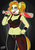 Size: 913x1321 | Tagged: safe, artist:strangerdanger, adagio dazzle, anthro, art pack:pumpkin plotz, g4, art pack, baseball bat, belly button, belt, clothes, costume, face paint, female, hand on hip, harley quinn, makeup, nightmare night costume, solo