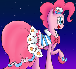 Size: 2000x1800 | Tagged: safe, artist:yourfavoritelove, pinkie pie, g4, suited for success, clothes, dress, female, gala dress, solo