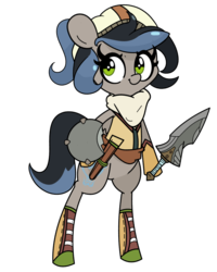 Size: 1280x1600 | Tagged: safe, artist:turtlefarminguy, oc, oc only, pony, bipedal, clothes, commission, shield, simple background, solo, sword