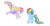 Size: 1024x537 | Tagged: safe, artist:fluffomaru, rainbow dash, oc, oc:dimmer, g4, alternate hairstyle, mane swap