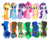 Size: 909x744 | Tagged: safe, applejack, fluttershy, pinkie pie, rainbow dash, rarity, twilight sparkle, g4, inverted, inverted colors, mane six