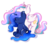 Size: 1262x1096 | Tagged: safe, artist:lucky-jacky, princess celestia, princess luna, g4, cute, derp, funny, nom, pair, simple background, sisters