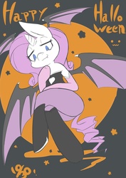 Size: 1024x1448 | Tagged: safe, artist:jyanome, rarity, bat pony, pony, g4, clothes, costume, cute, female, halloween, nightmare night, solo